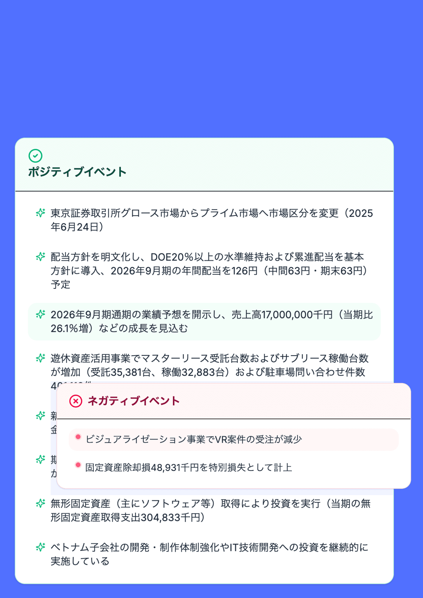 好材料・悪材料のイメージ