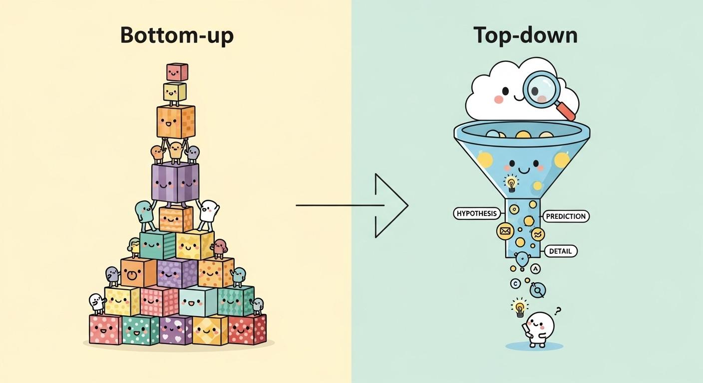 銘柄発掘のトップダウンとボトムアップの違いを解説